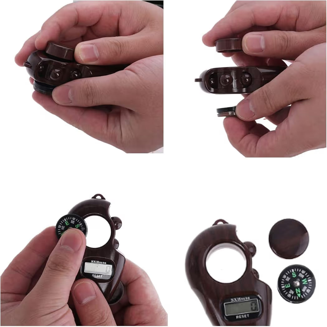 Smart Digital Tasbih & Mantra Counter – Portable Handheld Finger Clicker