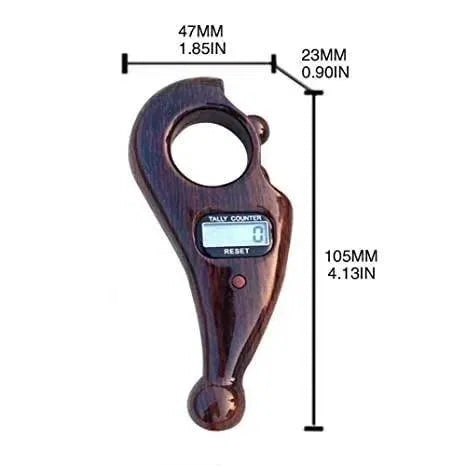 Smart Digital Tasbih & Mantra Counter – Portable Handheld Finger Clicker